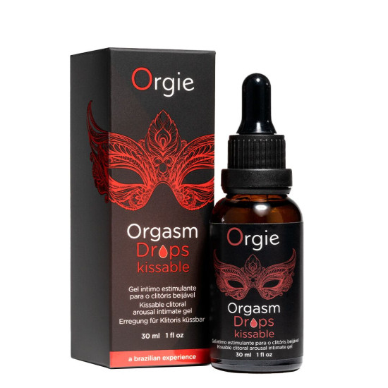 Возбуждающие капли для клитора Orgie Orgasm Drops Kissable, 30 ml