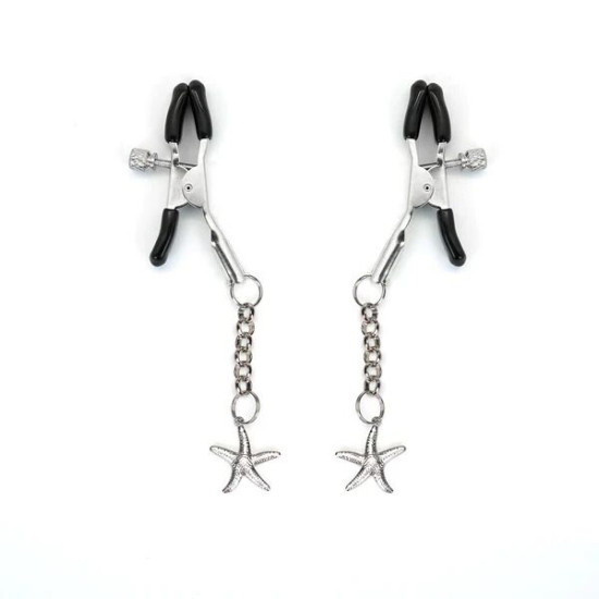Зажимы для сосков в форме морской звезды, серебристые Liebe Seele Starfish Nipple Clamps Silver