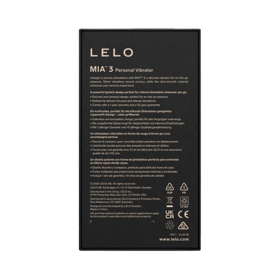 Вибропуля с элегантным дизайном, розовая Lelo Mia 3 Deep Rose