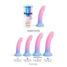 Ультрамягкий дилдо с цветным градиентом Love To Love DILDOLLS - UTOPIA, L