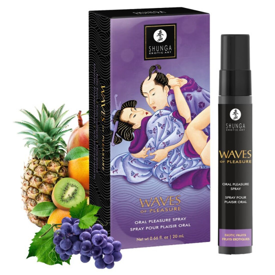 Спрей для посилення слиновиділення зі смаком екзотичних фруктів Shunga Waves Of Pleasure Exotic Fruits