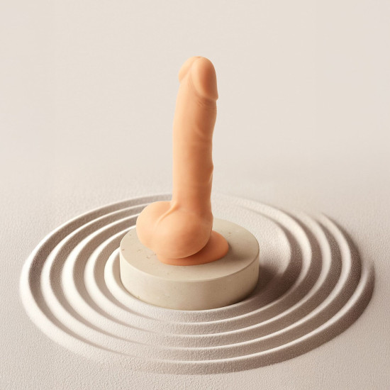 Фаллоимитатор с вибрацией и ротацией, ванильный Strap-On-Me Rotating & Vibrating Realistic Dildo, размер L