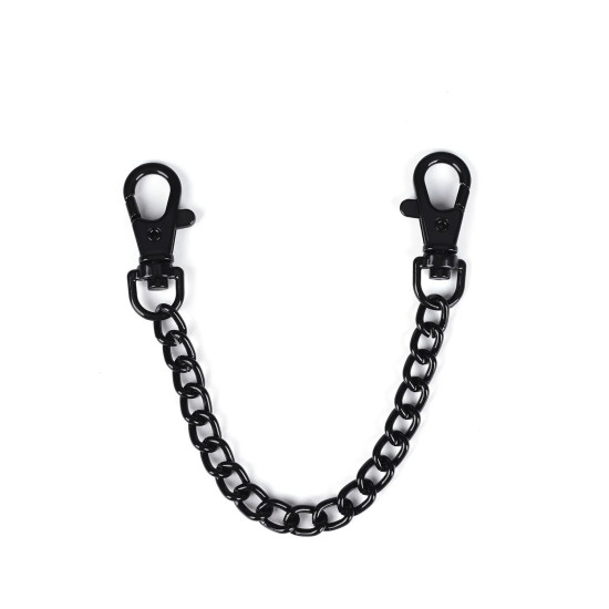 Наручники Liebe Seele Flower Rhythm - Black and Red Leather Flowers Hand Cuffs