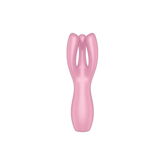 Клиторальный вибратор с тремя пальчиками, розовый Satisfyer Threesome 3 Pink