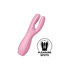 Клиторальный вибратор с тремя пальчиками, розовый Satisfyer Threesome 3 Pink
