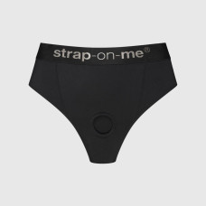 Трусики з фіксацією ділдо, чорні Strap-On-Me Harness Lingerie Idole, розмір L