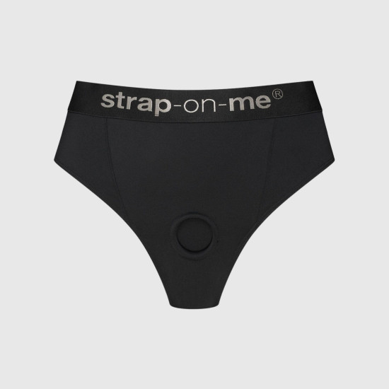 Трусики с фиксацией дилдо, черные Strap-On-Me Harness Lingerie Idole, размер L