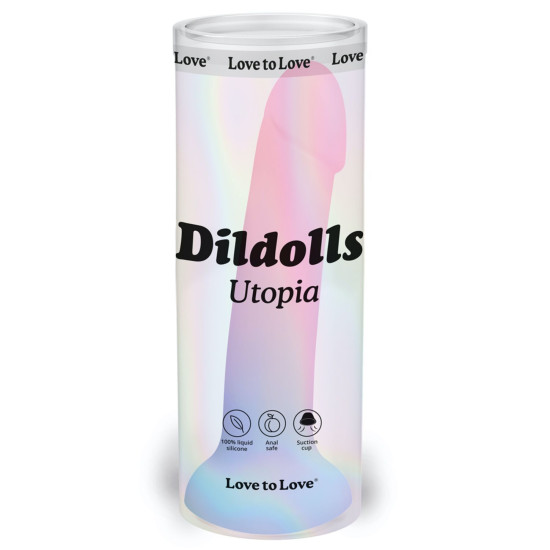 Ультрам'який дилдо з кольоровим градієнтом Love To Love DILDOLLS - UTOPIA, XL