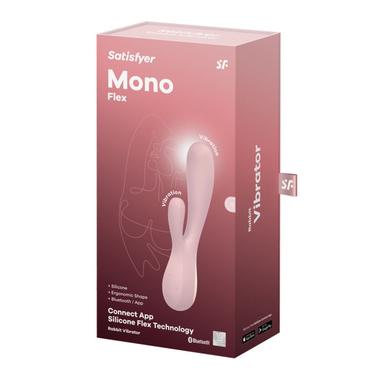 Смарт вібратор-кролик, бузковий Satisfyer Mono Flex Mauve (пом'ята упаковка!!!)