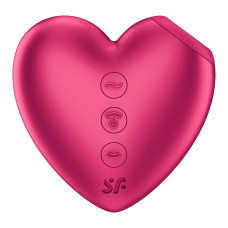 Вакуумний стимулятор-сердечко з вібрацією Satisfyer Cutie Heart Battery Series (пом'ята упаковка)