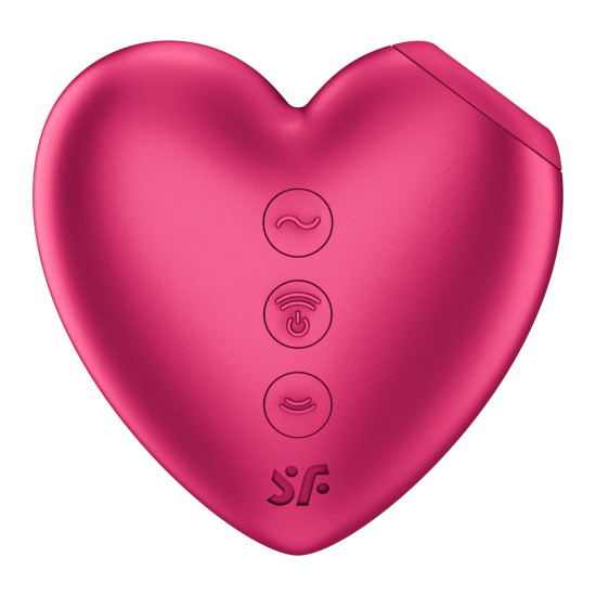 Вакуумний стимулятор-сердечко з вібрацією Satisfyer Cutie Heart Battery Series (пом'ята упаковка)