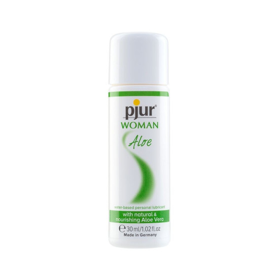 Pjur Woman Aloe, 30 ml - увлажняющий лубрикант для девушек с экстрактом алоэ на водной основе