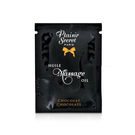 Пробник массажного масла с ароматом шоколада Plaisirs Secrets Chocolate, 3 ml