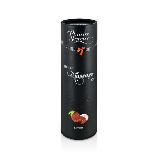 Съедобное массажное масло с афродизиаками и ароматом личи Plaisirs Secrets Litchi, 59 ml