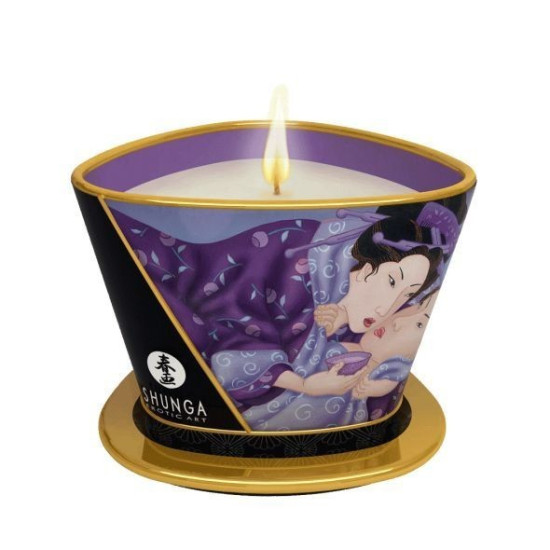 Масажна свічка з афродизіаками та ароматом екзотичних фруктів Shunga Massage Candle Exotic Fruits, 170 ml