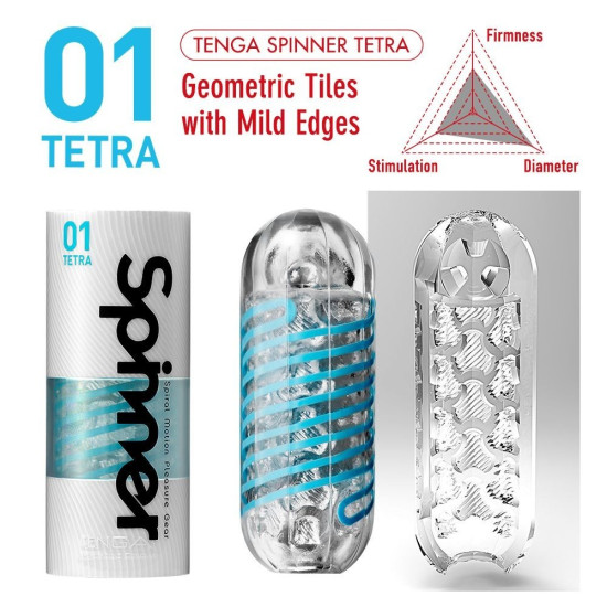 Мастурбатор с нежной стимулирующей спиралью внутри Tenga Spinner Tetra