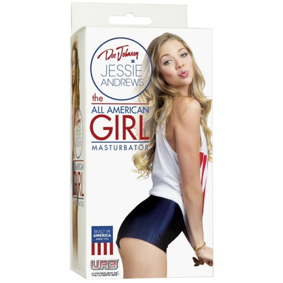 Мастурбатор-вагина со слепка вагины порнозвезды Doc Johnson Jessie Andrews The All American Pussy