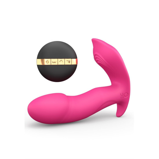 Вибратор с подогревом и пультом ДУ, голосовое управление, можно под одежду Dorcel Secret Clit