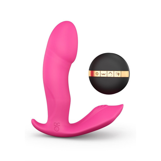 Вибратор с подогревом и пультом ДУ, голосовое управление, можно под одежду Dorcel Secret Clit