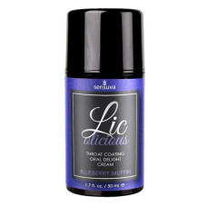 Смазка для минета со вкусом черничного маффина Sensuva Lic-o-licious Blueberry Muffin, 50 ml