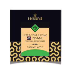 Пробник збуджуючої змазки зі смаком яблучної карамелі Sensuva Ultra-Stimulating On Insane Caramel Apple, 6 ml