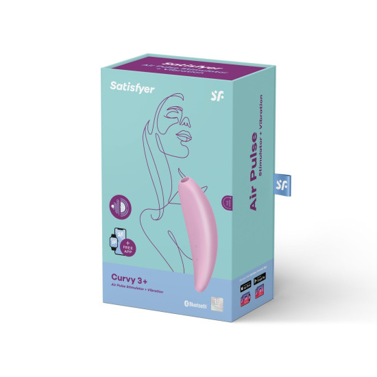 Вакуумний кліторальний стимулятор з керуванням через інтернет Satisfyer Curvy 3+