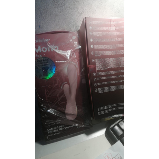 Смарт вібратор-кролик, бузковий Satisfyer Mono Flex Mauve (пом'ята упаковка!!!)