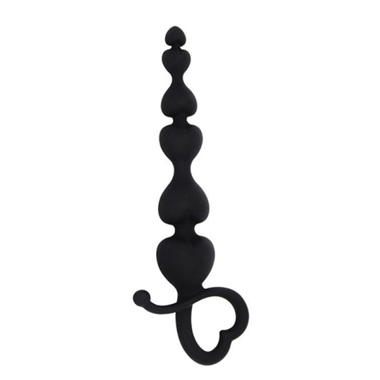 Анальне намисто, довжина 18 см, діаметр 3,1 см, чорне MAI Attraction Toys №79 Black