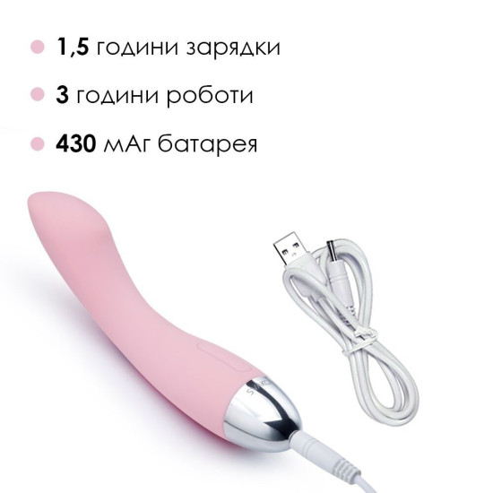 Вибратор для точки G с интеллектуальным режимом, розовый Svakom Amy Pale Pink