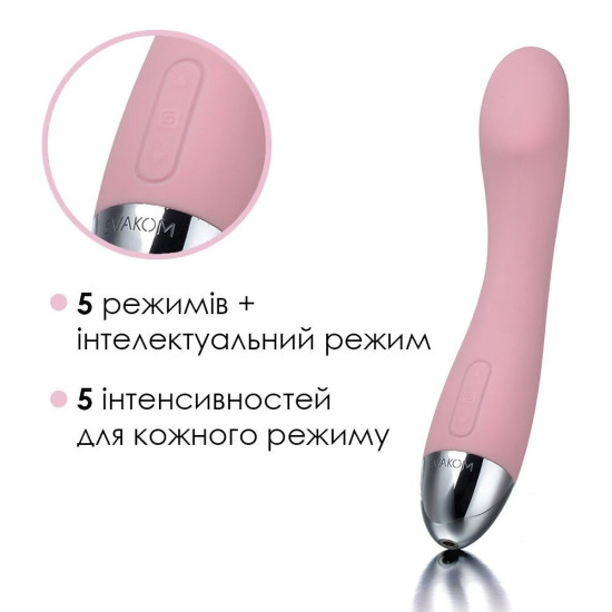 Вибратор для точки G с интеллектуальным режимом, розовый Svakom Amy Pale Pink