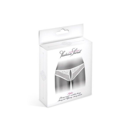 Трусики з перлами і відкритим доступом, білі Fashion Secret Sophie White Fashion Secret Sophie White