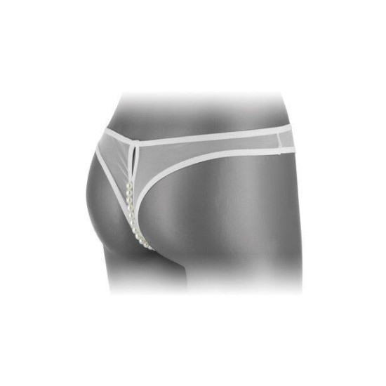 Трусики з перлами і відкритим доступом, білі Fashion Secret Sophie White Fashion Secret Sophie White