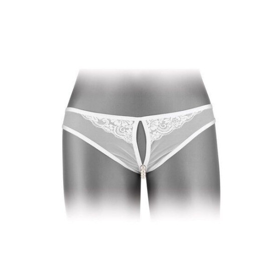 Трусики з перлами і відкритим доступом, білі Fashion Secret Sophie White Fashion Secret Sophie White