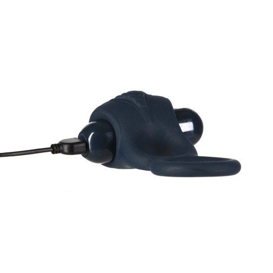 Двойное эрекционное кольцо с вибропулей и пультом ДУ Lux Active Triad – Vibrating Dual Cock Ring