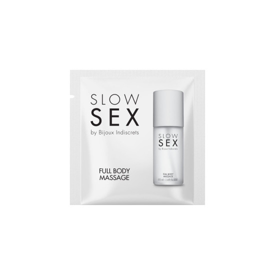 Пробник массажного масла для всего тела Bijoux Indiscrets Slow Sex Full Body Massage, 2 ml