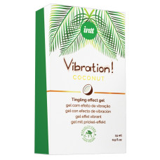 Жидкий вибратор с ароматом кокоса Intt Vibration Coconut Vegan, 15 ml