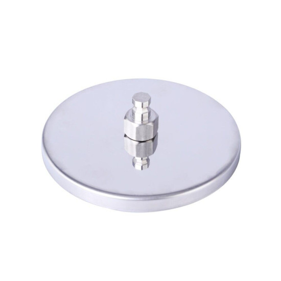Сріблястий адаптер з присоскою 4,5», система KlicLok Hismith Suction Cup Adapter 4.5″ KlicLok Silver