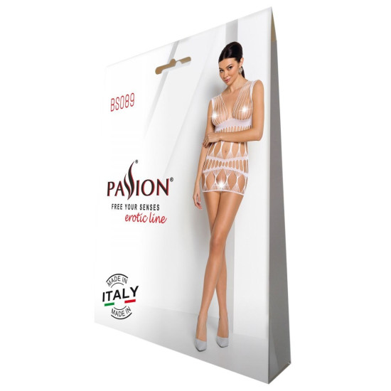 Бодистокинг, белый Passion BS089 White