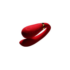 Смартвібратор для пар, червоний Zalo Fanfan Bright Red