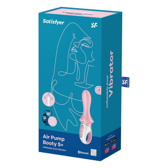Анальный смарт-вибратор с функцией надувания Satisfyer Air Pump Booty 5+