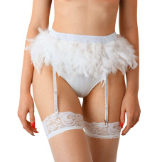 Пояс для чулок, белый Art of Sex Sweet Angel, XS-2XL