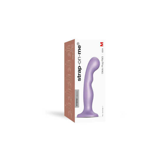 Насадка для страпона Strap-On-Me Dildo Plug P&G Lilas Metallic, M