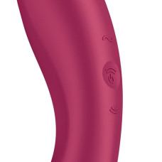 Вакуумний стимулятор з вібрацією, червоний Satisfyer Curvy Trinity 1 Red