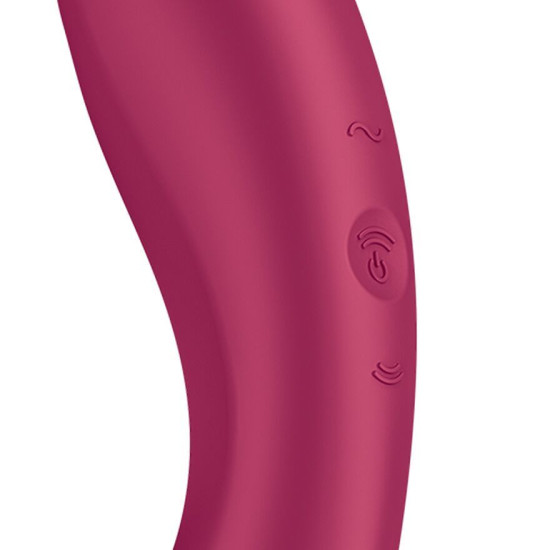 Вакуумний стимулятор з вібрацією, червоний Satisfyer Curvy Trinity 1 Red