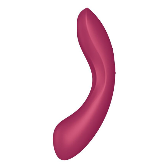 Вакуумний стимулятор з вібрацією, червоний Satisfyer Curvy Trinity 1 Red