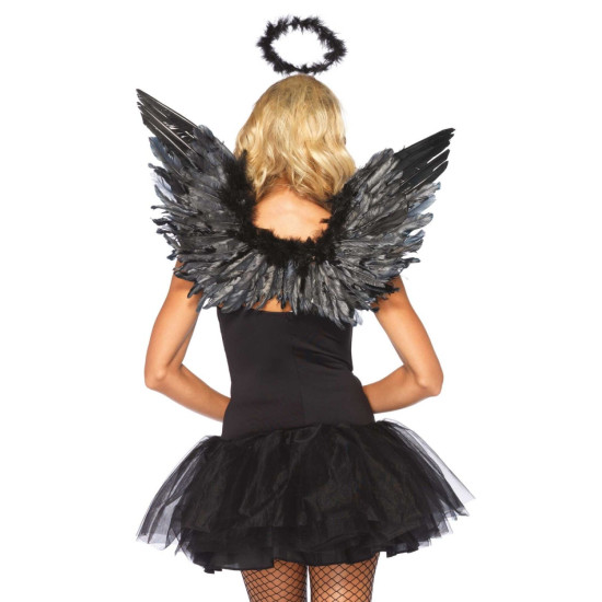 Аксесуари ангела: чорні крила і німб Leg Avenue Angel Accessory Kit Black