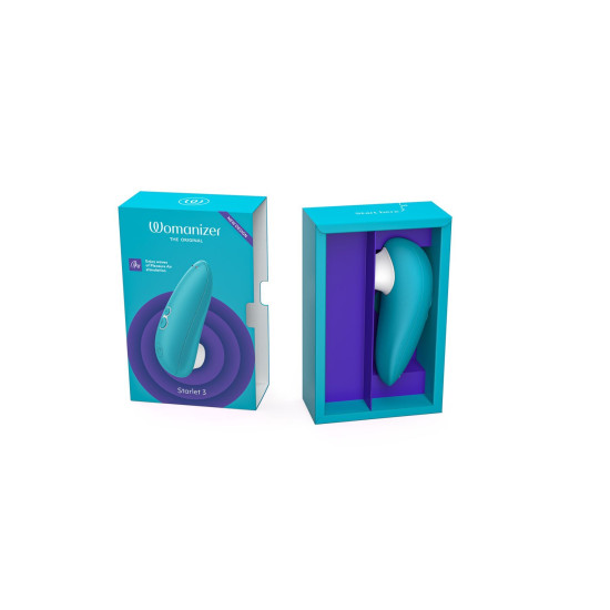 Бірюзовий вакуумний кліторальний стимулятор Womanizer Starlet 3 Turquoise