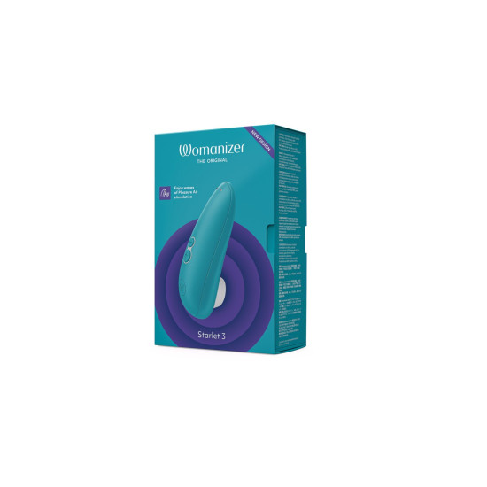 Бірюзовий вакуумний кліторальний стимулятор Womanizer Starlet 3 Turquoise