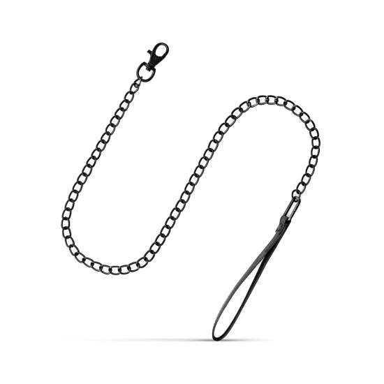 Нашийник із повідцем, чорний Bedroom Fantasies Collar & Leash