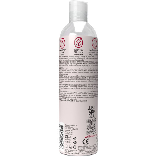 Согревающий лубрикант на водной основе со вкусом клубники Wet Warming Strawberry 4 in 1, 118 ml